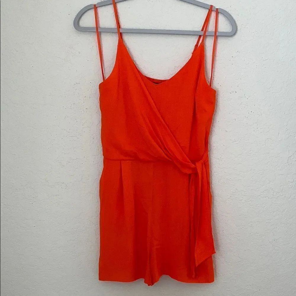 NWT One❤️Clothing Vibrant Orange Sleeveless Romper Lightweight Size M